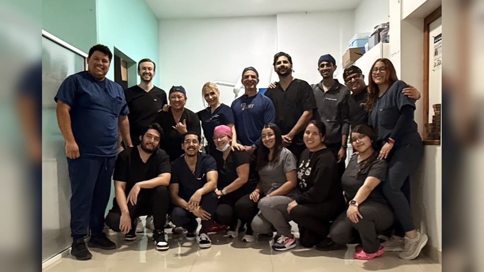 Past 3rdSET course group gathered at the training facility